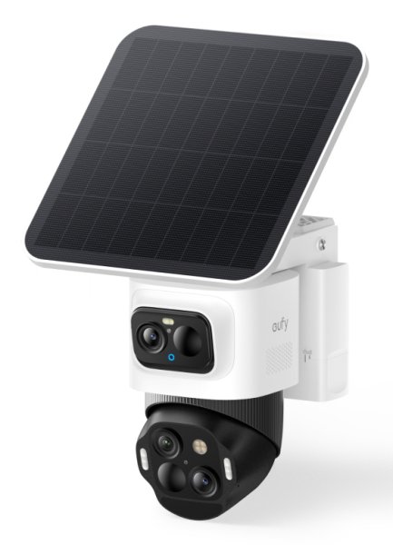 eufyCam S4 Solo Kamera-Set, kabellose Solar-Überwachungskameras außen, Weiß