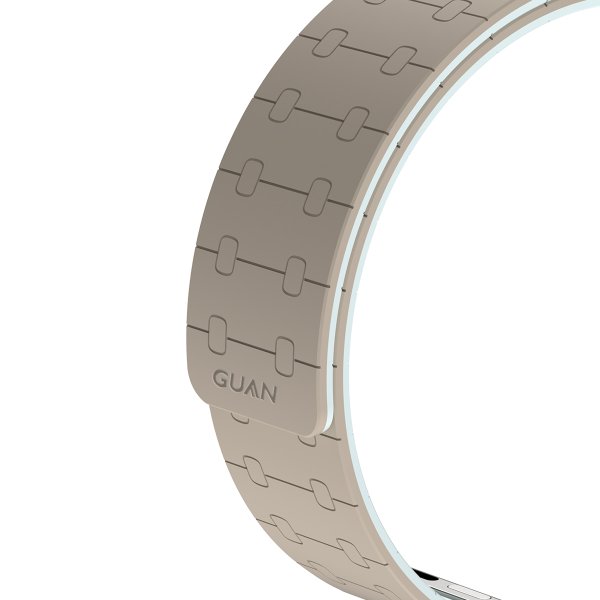 GUAN Mag Premium Pro Armband für Apple Watch 38/40/41/42mm (Series 10), Khaki/Weiß