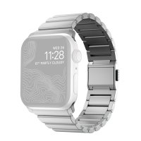 Nomad Gliederamrband aus Aluminium für Apple Watch Silber