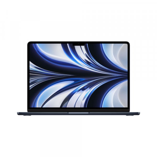 Apple MacBook Air 13", Mitternacht, M2 Chip mit 8 Core CPU und 8 Core GPU und 16 Core Neural Engine,