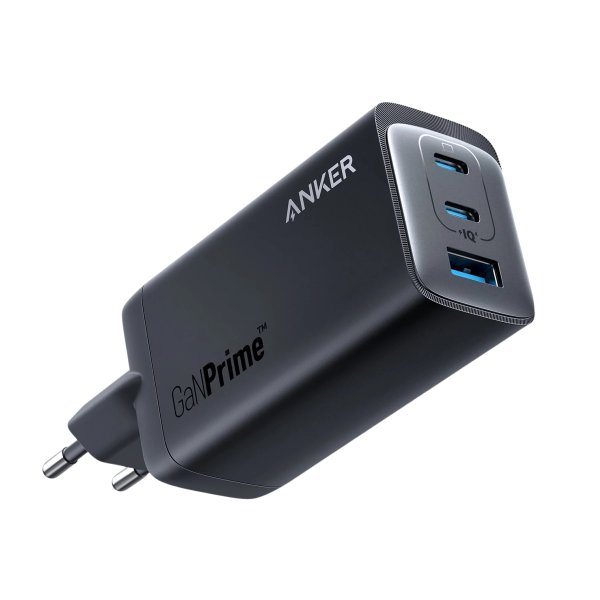 Anker 737 Power Adapter (GaNPrime), 100W, 2x USB-C/1x USB-A, Schwarz