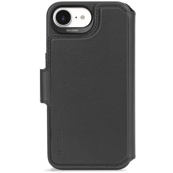 Decoded Detachable Leder Wallet mit MagSafe für Apple iPhone 16e, Schwarz