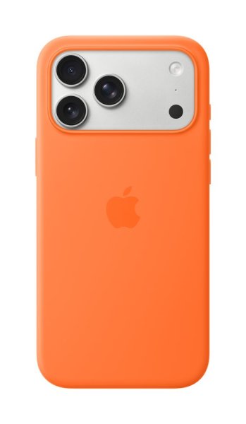 Apple iPhone 17 Pro Max Silikon Case mit MagSafe, Orange