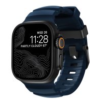 Nomad Rocky Point Armband für Apple Watch 42 (Series 1/2/3)/44/45/46/49mm Dunkelblau/Schwarz
