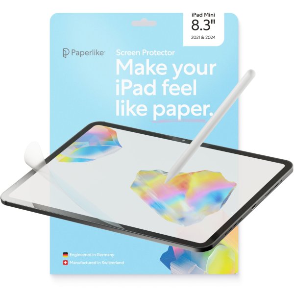 Paperlike 3 Displayschutzfolie für Apple iPad mini (A17 Pro/6. Gen), 2er Pack