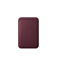 Apple iPhone Feingewebe Wallet mit MagSafe Burgunder