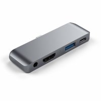 Satechi Aluminum USB-C Mobile Hub 4 in 1 für Apple iPad Pro Space Grau