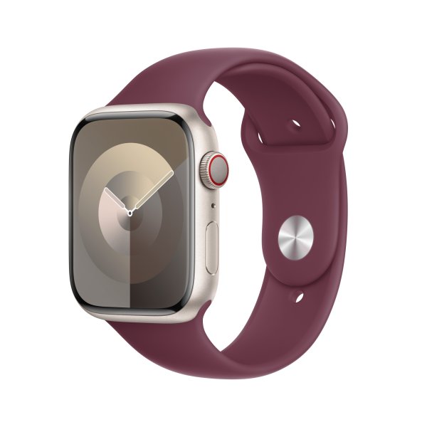 Apple Sportarmband für Apple Watch 45 mm, Mullberry, S/M (130-180 mm Umfang)