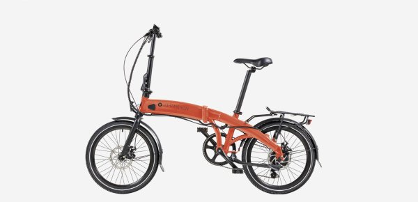 Johansson Finn E-Bike, Faltbarer Aluminiumrahmen, Bafang Heckmotor (250W), Shimano Acera 7-Gang Kett