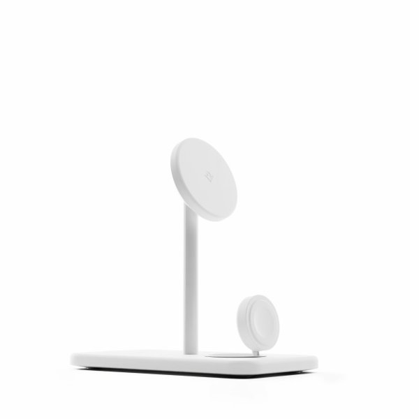 Twelve South HiRise 3 Deluxe Wireless Qi Charger (3-in-1), magnetisch, 15W, Weiß