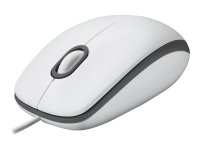 Logitech M100 Maus Weiß