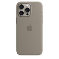Apple iPhone 15 Pro Max Silikon Case mit MagSafe Tonbraun