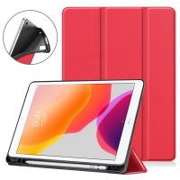 DEQSTER Slim Trifold Case für iPad 10.2" (7./8./9. Gen.) Rot