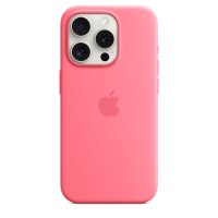 Apple iPhone 15 Pro Silikon Case mit MagSafe Pink
