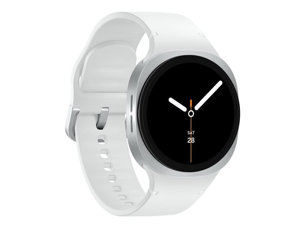 Samsung Galaxy Watch8, 40mm, Silber, Bluetooth, Weiß, S/M (130-190 mm Umfang)