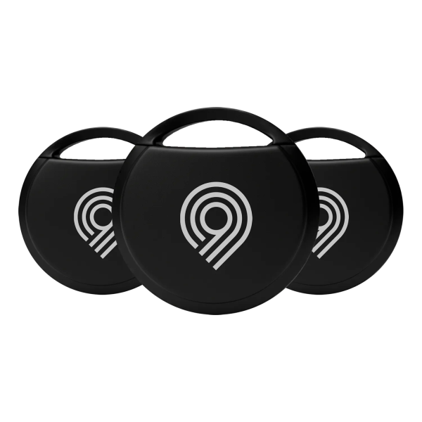 99VOLTS SmartTag, Bluetooh Tracker, Schlüsselfinder, 3er-Pack, Schwarz