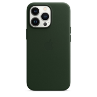 Apple Leder Case für iPhone 13 Pro Schwarzgrün