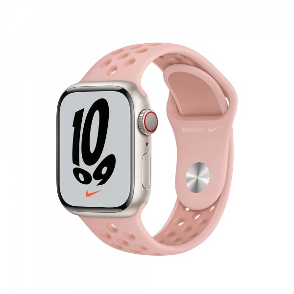 Apple Nike Sportarmband für Apple Watch 41 mm, Pink Oxford/Rose Whisper