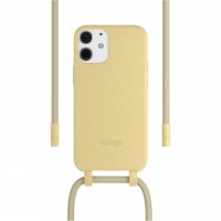 Woodcessories Necklace Case für iPhone 12 mini Gelb