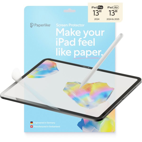 Paperlike 3 Displayschutzfolie für Apple iPad Air 13" (M2/M3) / iPad Pro 13" (M4), 2er Pack