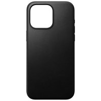 Nomad Modern Leder Case mit MagSafe für iPhone 15 Pro Max Schwarz