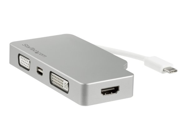 StarTech.com USB-C Travel Hub (4 in 1 Adapter), Silber