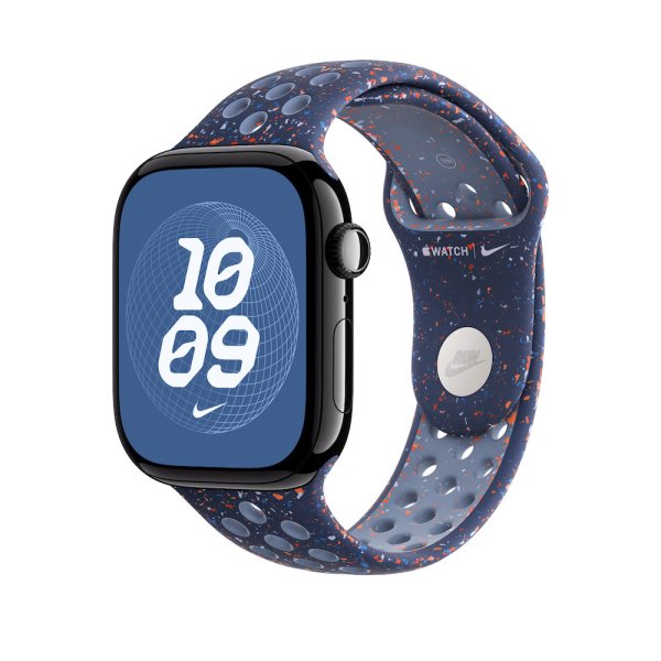 Apple Nike Sportarmband für Apple Watch 46mm, Blue Ribbon, S/M (140-190 mm Umfang)