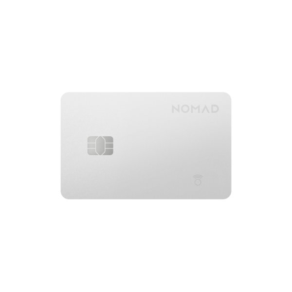 Nomad Tracking Card Pro, Premium-Tracker im Kartenformat, Apple-Find-My-Technologie, Weiß