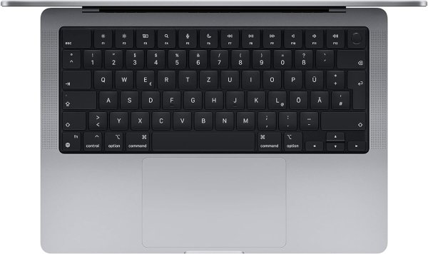 Apple MacBook Pro 14“, Space Grau, M2 Pro Chip mit 10-Core CPU und 16-Core GPU und 16-Core Neural En