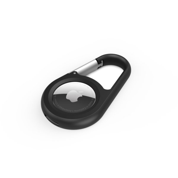 Belkin Anhänger mit Karabiner für Apple AirTag, Schwarz