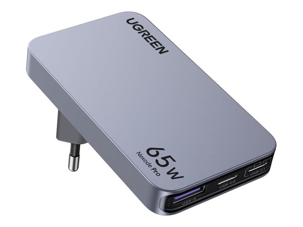 UGREEN Nexode Pro X753, 65W, 2x USB-C + 1x USB-A, Grau