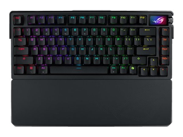 ASUS ROG Azoth Extreme - Tastatur - 75% - mit OLED-Display - hintergrundbeleuchtet - kabellos - 2.4 