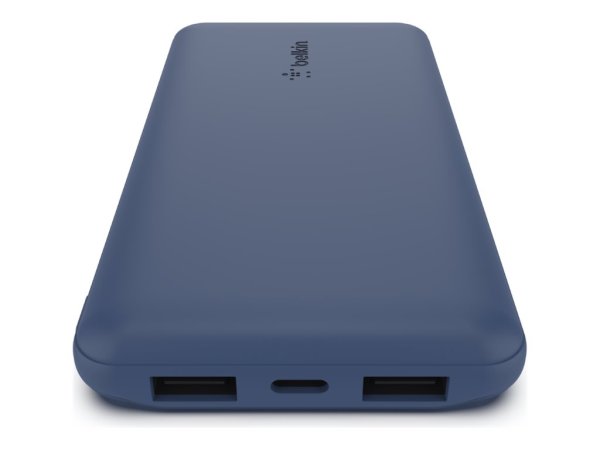 Belkin BOOST CHARGE™ Powerbank, 10.000 mAh, 15W, inkl. USB-A/USB-C Kabel 15cm, blau