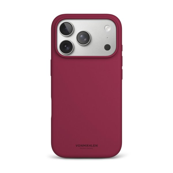 Vonmählen Soft Silikon Case für Apple iPhone 17 Pro, Dark Red