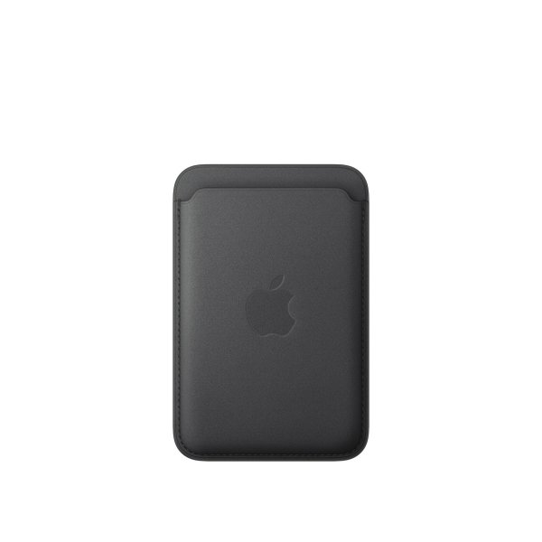 Apple iPhone Feingewebe Wallet mit MagSafe, Schwarz