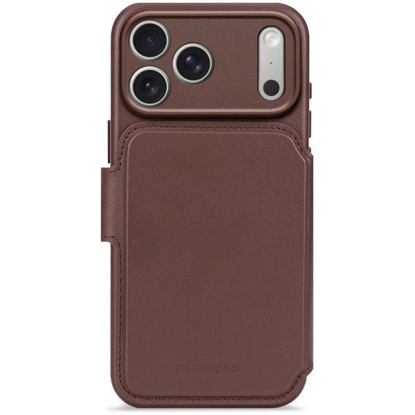 Decoded Detachable Leder Wallet mit MagSafe für Apple iPhone 17 Pro, Braun