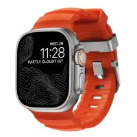 Nomad Rocky Point Armband für Apple Watch 42 (Series 1/2/3)/44/45/46/49mm Rot/Natur