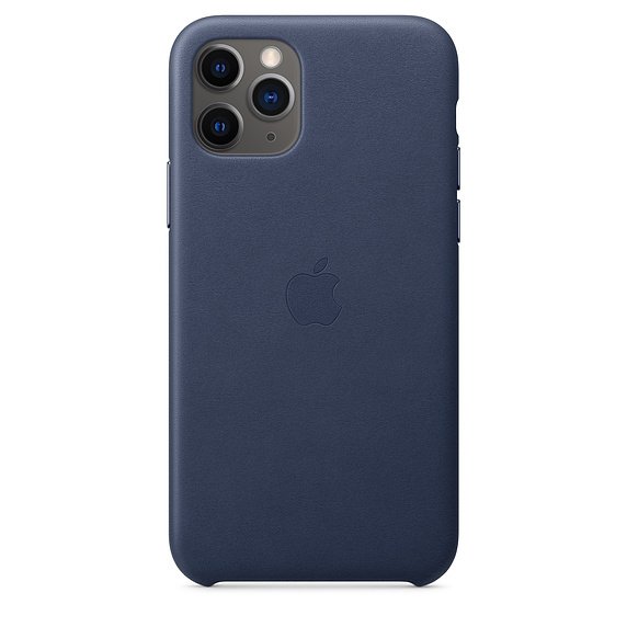 Apple iPhone 11 Pro Leder Case, Mitternachtsblau