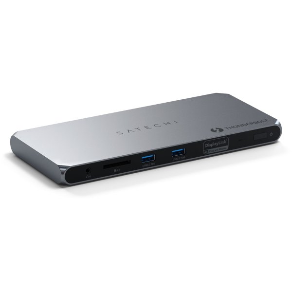 Satechi Thunderbolt 4 Dockingstation mit DisplayLink, 96W, Space Grau