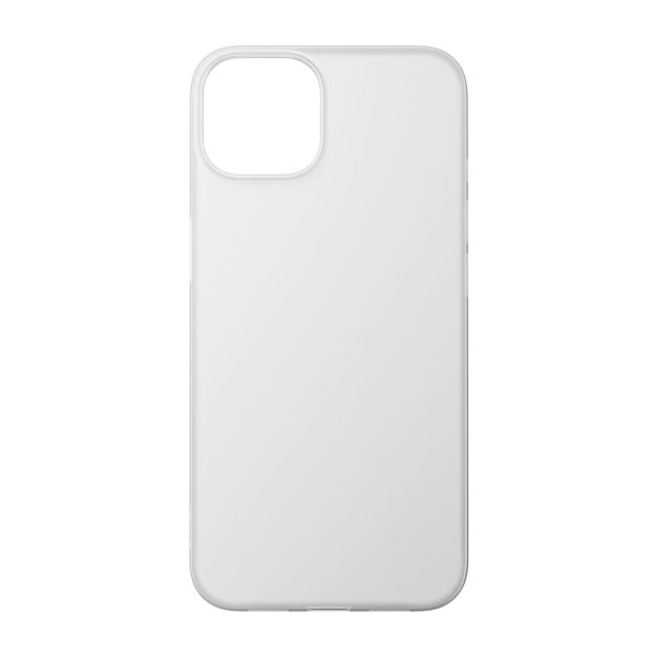 Nomad Super Slim Case für iPhone 14, Weiß Transparent