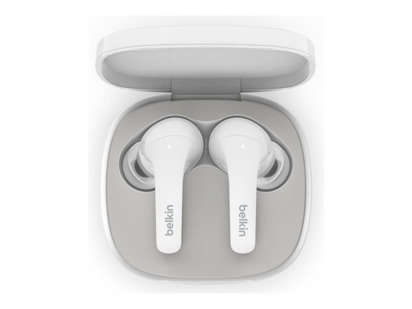 Belkin SoundForm Flow In-Ear-Kopfhörer mit Geräuschunterdrückung, weiß