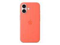 Apple iPhone 16 Silikon Case mit MagSafe Mandarine
