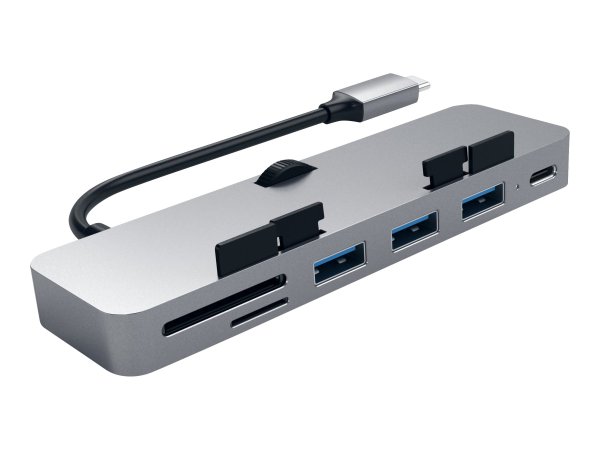 Satechi Aluminum USB-C Clamp Hub Pro für Apple iMac (6 in 1)