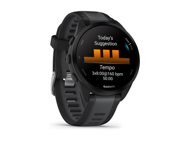 Garmin Forerunner 165 Music, GPS Laufuhr, Schwarz/Schiefergrau