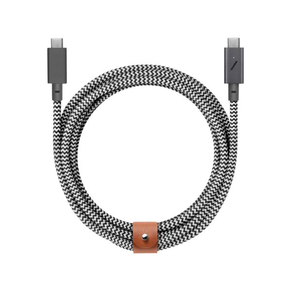 Native Union Belt USB-C auf USB-C Kabel, 240W, 2,4m, Zebra