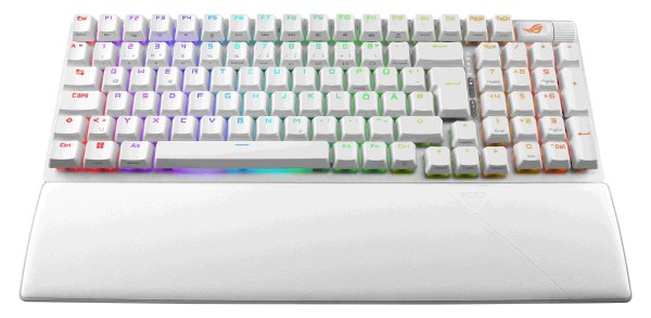 ASUS ROG Strix Scope II 96 - Tastatur - 96% - backlit - kabellos - USB, 2.4 GHz, Bluetooth 5.1 - Tas