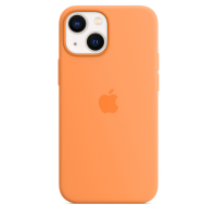 Apple Silikon Case für iPhone 13 mini Gelborange