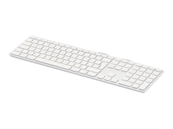 LMP USB Tastatur mit Zahlenblock, kabelgebunden, Deutsch, Silber