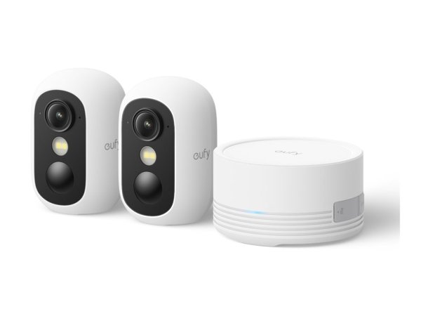 eufyCam C35  2+1 white - 2 Camera Kit - Netzwerk-Überwachungskamera - Außenbereich, Innenbereich - w