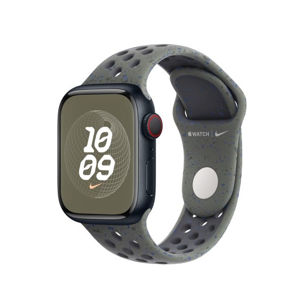 Apple Nike Sportarmband für Apple Watch 41 mm, Cargo Khaki, S/M (130-180 mm Umfang)